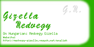 gizella medvegy business card